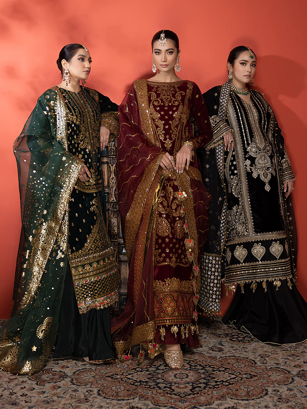 6012 | 3 Piece Velvet Unstitched - Image 11